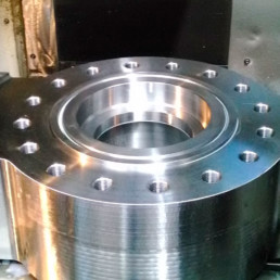 Valve closing Flange made of low temperature material